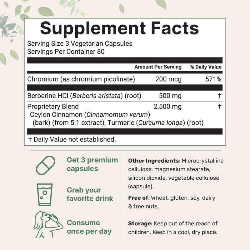 Nuvorya™ - Berberine & Cinnamon Capsules