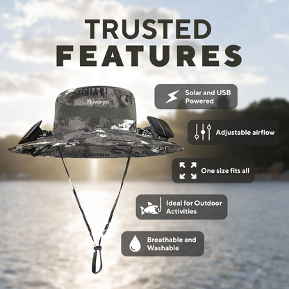 Nuvorya - Fan Hat With Built In Fan