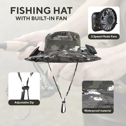 Nuvorya - Fan Hat With Built In Fan