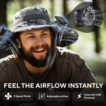 Nuvorya - Fan Hat With Built In Fan